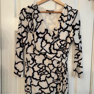 Catherine Malandrino black‎ and white dress Size 8
